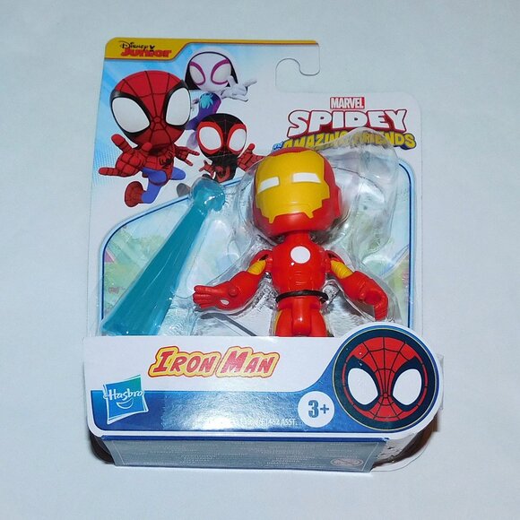 Marvel Spidey and His Amazing Friends 3 Fig Spiderman Miles Morales Iron Man NEW - Picture 5 of 5